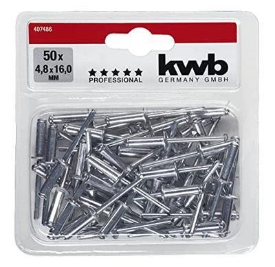 kwb 407486 Popnagel (Ø x l) 4.8 mm x 16 mm Aluminium Aluminium Aluminium 50 stuk(s)
