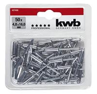 kwb 407486 Popnagel (Ø x l) 4.8 mm x 16 mm Aluminium Aluminium Aluminium 50 stuk(s) - thumbnail