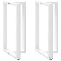 Bartafelpoten 2 st T-vormig 60x35x(100-101) cm staal wit - thumbnail