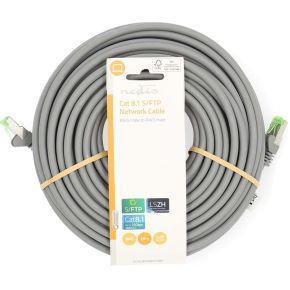 Nedis Cat 8.1 Netwerkkabel | S/FTP | RJ45 Male | RJ45 Male | 20.0 m | Rond | LSZH | Grijs | Label - CCGL85520GY200