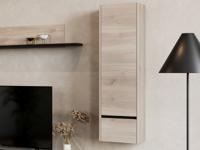 Wandkast CADOLZBURG 1 deur castello eik/zwart - thumbnail