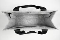 Sigel Laptoptas Desk Sharing Bag Basic M Synthetisch vilt Lichtgrijs (b x h x d) 36 x 28 x 15 cm Geschikt voor max. (laptop): 39,1 cm (15,4) - thumbnail