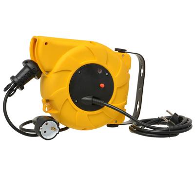 WandKabelhaspel wand 9+2 meter 3x 1,5 mm H05VV-F met oprolautomaat