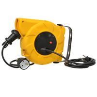 WandKabelhaspel wand 9+2 meter 3x 1,5 mm H05VV-F met oprolautomaat - thumbnail