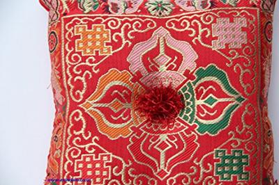 Klankschaalkussen Deluxe Dubbele Dorje Rood