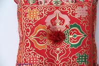 Klankschaalkussen Deluxe Dubbele Dorje Rood - thumbnail