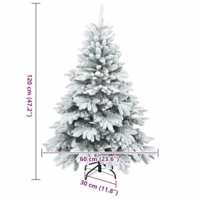 VidaXL Kunstkerstboom met 150 led met standaard wit 120 cm pe en pvc