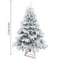 VidaXL Kunstkerstboom met 150 led met standaard wit 120 cm pe en pvc - thumbnail