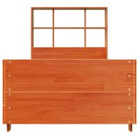 Bedframe zonder matras massief grenenhout wasbruin 120x200 cm - thumbnail
