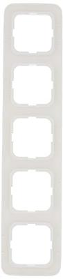 Busch-Jaeger afdekraam 5-voudig wit 2515 214