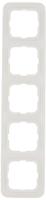 Busch-Jaeger afdekraam 5-voudig wit 2515 214 - thumbnail