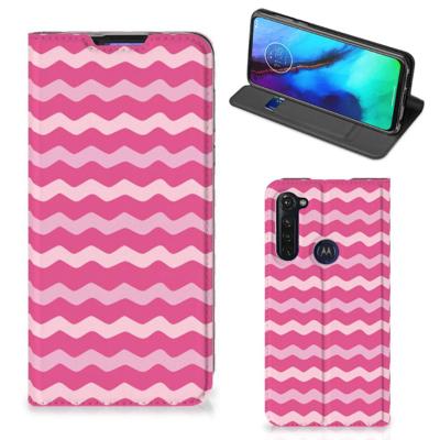 Motorola Moto G Pro | Hoesje met Magneet | Waves Pink