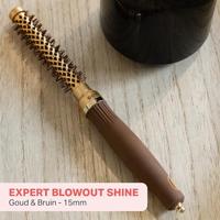 Olivia Garden Wavy Bristles Gold&Brown Brush Ø15mm - thumbnail