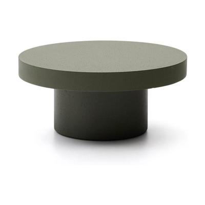Kave Home Aiguablava salontafel Ø66 cm cement Groen