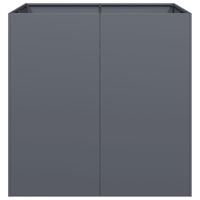 Plantenbak 80x80x80 cm staal antracietkleurig - thumbnail