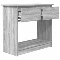 Wandtafel met lades 85,5x38,5x74,5 cm grijs Sonoma - thumbnail