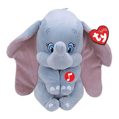 Disney Ty beanie buddy dombo knuffel met geluid, 24cm