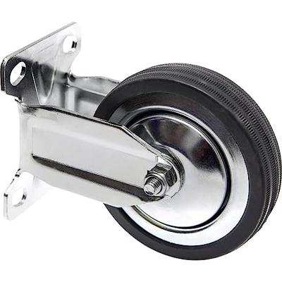 TOOLCRAFT TO-5137932 Bokwiel met schroefplaat 100 mm rubber Draagvermogen (max.): 80 kg