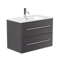 Wastafelkast Odin Antraciet 80 cm - thumbnail