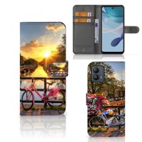 Motorola Moto G53 | Flip Cover | Amsterdamse Grachten - thumbnail