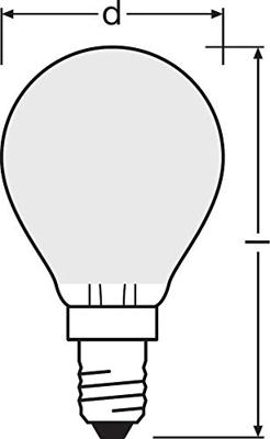OSRAM HOMELIGHTING 4058075436626 LED-lamp Energielabel F (A - G) E14 Peer 2.5 W = 25 W Warmwit 1 stuk(s)