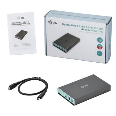 i-tec MySafe USB 3.0 / USB-C 3.1 Gen. 2 externe behuizing