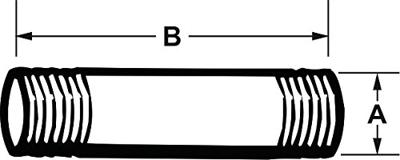 Cornat Galva Buisnippel Mm 1/2 40Mm (530) - VFB530124 Cornat Galva Buisnippel Mm 1/2 40Mm (530) - VFB530124