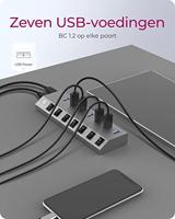ICY BOX IB-HUB1701-C3 7-poorts USB 3.0 Type-A Hub - thumbnail