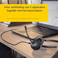Jabra Engage 65 SE Mono On Ear headset DECT, Kabel Mono Zwart Noise Cancelling Microfoon uitschakelbaar (mute), NFC - thumbnail