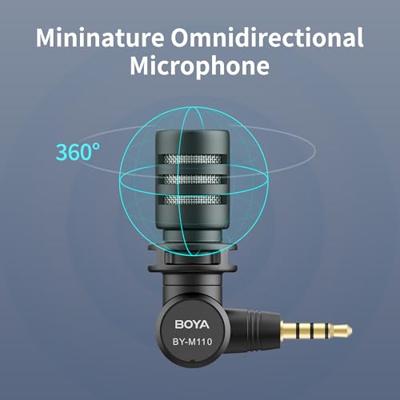 Boya mini condensator microfoon by-m110 voor 3,5mm trrs