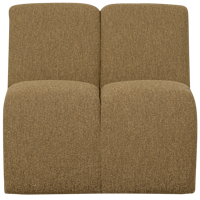 Woood Mojo 1-zits bank bouclé Geel/Bruin Melange - thumbnail