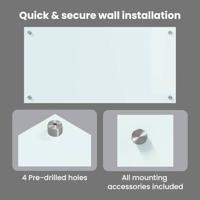VidaXL Keuken achterwand wit 80 x 40 cm gehard glas - thumbnail