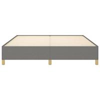 Boxspringframe stof donkergrijs 160x200 cm - thumbnail