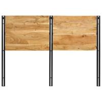 Hoofdeinde 140 cm massief hout acacia en ijzer - thumbnail