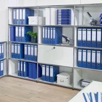 Ordner leitz 1080 180° 80mm karton a4 blauw | 20 stuks - thumbnail