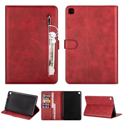 Voor Samsung Galaxy Tab A8 P200 Tablet Fashion Kalf textuur Rits Horizontale Flip Lederen case met Stand & Card Slots & Wallet & Wake-up / Sleep Funct Voor Samsung Galaxy Tab A8 P200 Tablet Fashion Kalf textuur Rits Horizontale Flip Lederen case met Stand & Card Slots & Wallet & Wake-up / Sleep Funct