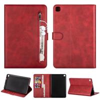 Voor Samsung Galaxy Tab A8 P200 Tablet Fashion Kalf textuur Rits Horizontale Flip Lederen case met Stand & Card Slots & Wallet & Wake-up / Sleep Funct - thumbnail