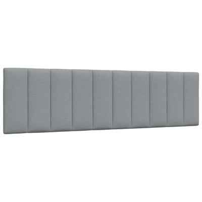 Hoofdbordkussen "Hanko" 180 cm stof lichtgrijs