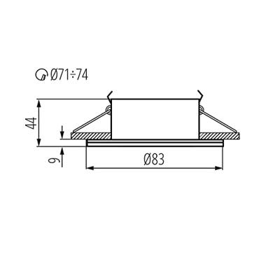 Ronde Armatuur Zwart 50 mm - Qules - IP44 Ronde Armatuur Zwart 50 mm - Qules - IP44