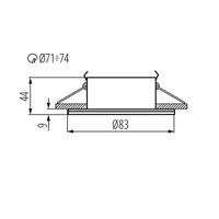 Ronde Armatuur Zwart 50 mm - Qules - IP44 - thumbnail