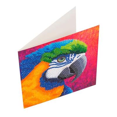 Diamond painting papegaai kaart maken