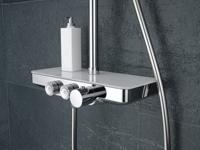 Wiesbaden Doucheset Opbouw Nuovo Regendouche met Handdouche Chroom - thumbnail