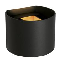 Lucide AXI - Wandspot / Wandlamp Badkamer - LED - 2x3,5W 2700K - IP54 - Verstelbare stralingshoek - Zwart - thumbnail