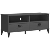 Tv-meubel VIKEN massief grenenhout antracietgrijs - thumbnail