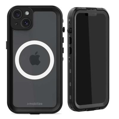 Mobilize MagSafe Compatible Waterproof Case Apple iPhone 15 Plus Clear/Black