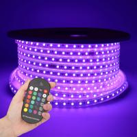 Glow60 RGB LED Strip 50 meter - IP65 waterdicht - Dimbaar - Buiten & Binnen - 60 LEDs/m - 400 Watt 30.000lm - SMD 5050 - IP65 waterdicht - Inkortbaar per meter - thumbnail
