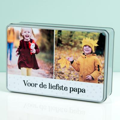 Gepersonaliseerde Bewaarblik Met Foto