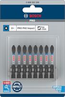Bosch Accessoires Schroefbit Impact Control PH2, 50 mm 8x - 2608522330 - thumbnail