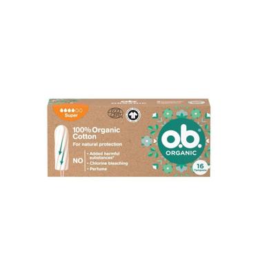 OB Tampons organic super 16 Stuks