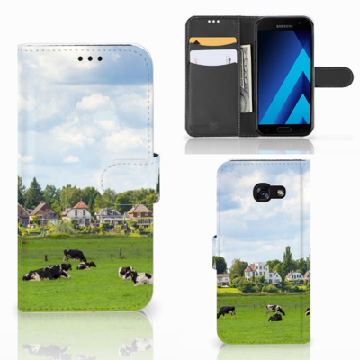 Samsung Galaxy A5 2017 | Telefoonhoesje | Met pasjeshouder | Koeien Samsung Galaxy A5 2017 | Telefoonhoesje | Met pasjeshouder | Koeien